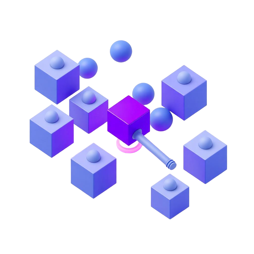 Hardened virtual assemblies — isometric illustration